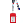Posting Boxes of Singapore Collection - Red Posting Box ID Card Holder with Zipper Pouch and Lanyard (CSGPO048)