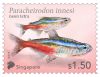 Tetra Fish Postage Stamp - sheet of 10 Stamps
