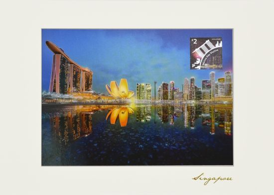 Iconic Landmarks of Singapore Collection II - Marina Bay Skyline Artprint (CSIL2PF3)