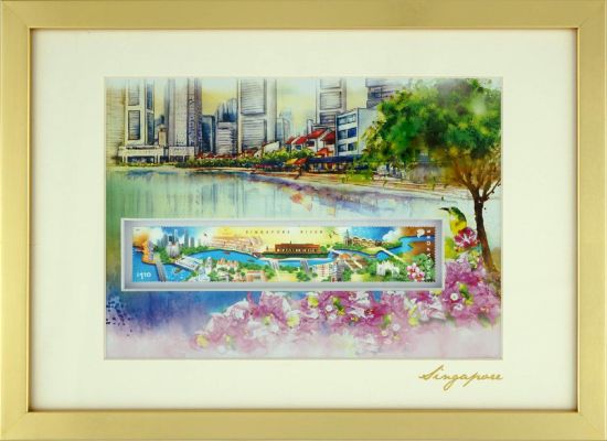 City in A Garden Collection - Singapore River Artprint (CSCTG002)