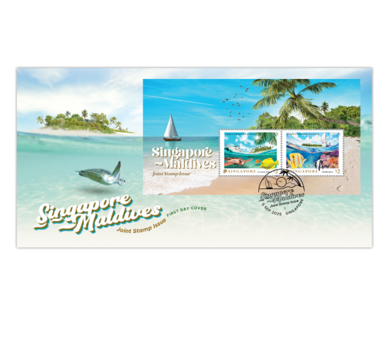 Singapore-Maldives Joint Stamp Issue FDC with Miniature Sheet (CSF25PM) 