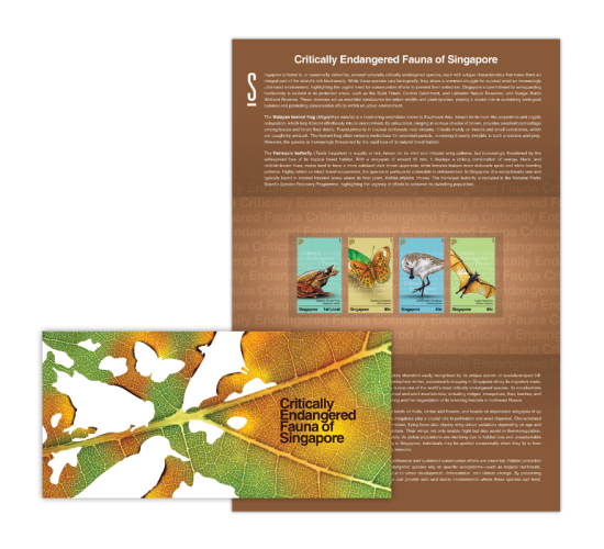 Critically Endangered Fauna of Singapore Presentation Pack with Stamps (CSK25PR) 