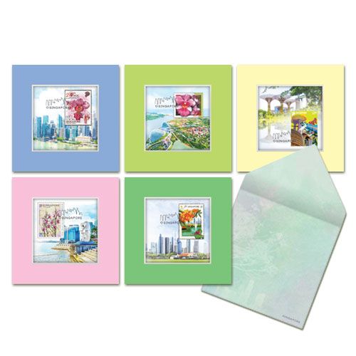 City in a Garden II Collection - Greeting Cards Collection (Sets of 5 design) (CSCG2GCC)