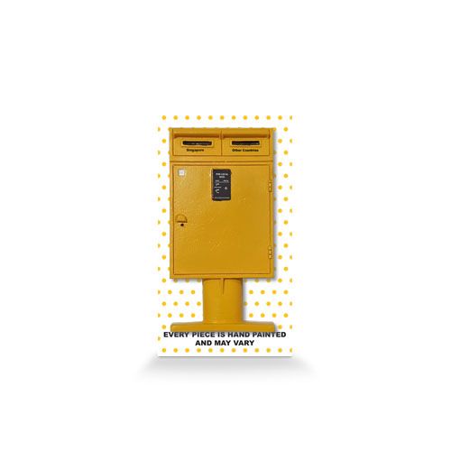 Posting Boxes of Singapore Collection - Yellow Posting Box 3D Magnet (CSGPO013)