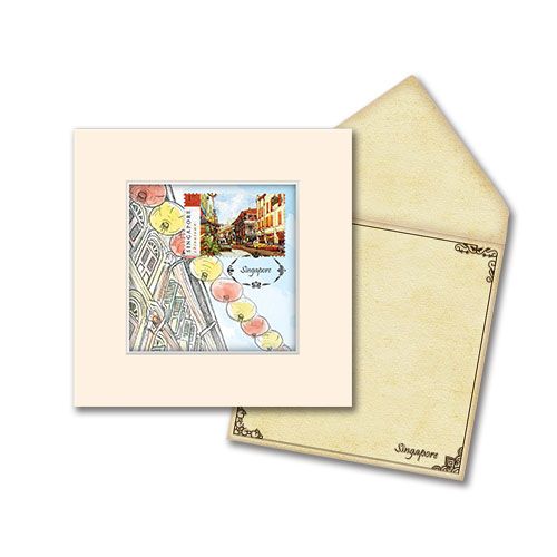 Singapore Traditional Sites - Chinatown Greeting card (CSTRS012)