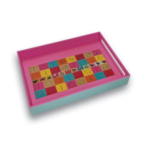 12 Zodiac Lacquer Tray - (Turquoise) (CSZDCTTR)