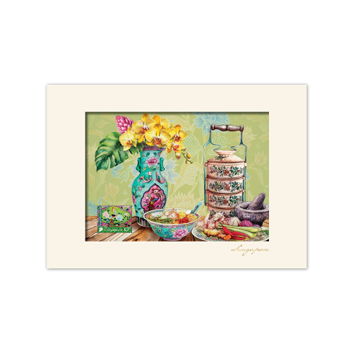 The Heritage Collection - Laksa with Tiffin Carrier Artprint (CSHTC004)