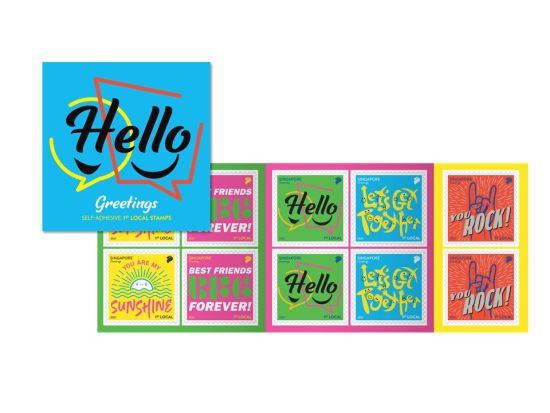 Greetings 1st Local Self-Adhesive Booklet (10 stamps per booklet) x 2 designs (CSH21SB) 
