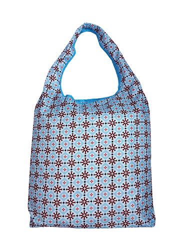 The Peranakan Lifestyle Collection - Shopping Foldable Bag (light blue) (CSPNKL04)