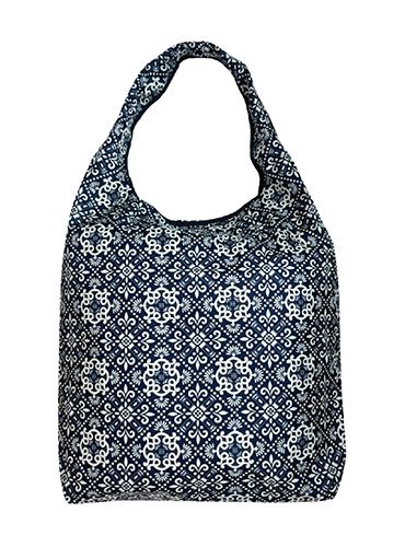The Peranakan Lifestyle Collection - Shopping Foldable Bag (Navy) (CSPNKL05)
