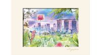 City in a Garden II Collection - Singapore Skyline Print (CSCG2PF1)