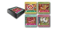 The Peranakan Collection - Peranakan Lacquer Coaster Set of 4 (CSGFT074)