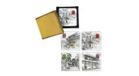 Singapore Traditional Sites - Lacquer Coaster Set Of 4 (CSTRS010)