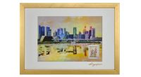 Iconic Landmarks of Singapore Collection II - Marina Bay Financial Centre Artprint (Framed) (CSIL2FM1)