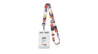 Posting Boxes of Singapore Collection - Lanyard with white posting box card holder (CSGPO044)