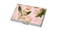 Singapore Flowers Collection II - Singapore Icons with flowers Name Card Holder (Pink) (CSSF2CH2)