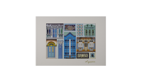 Colorful Culture of Singapore Collection -Shophouses Artprint, Blue (CSCCSSA2)