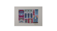 Colorful Culture of Singapore Collection -Shophouses Artprint, Pink (CSCCSSA1)