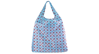 The Peranakan Lifestyle Collection - Foldable Shopping Bag (large, light blue) (CSPNKL03)