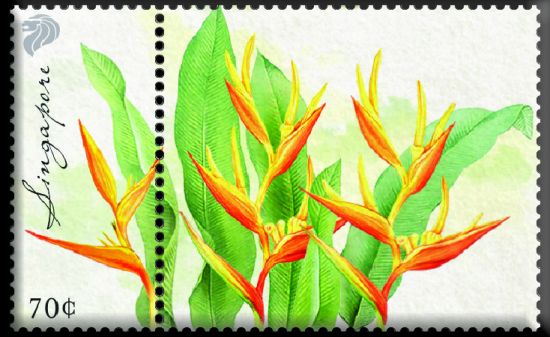 Singapore Flowers Collection - Heliconia Magnet (CSSFMMG4)
