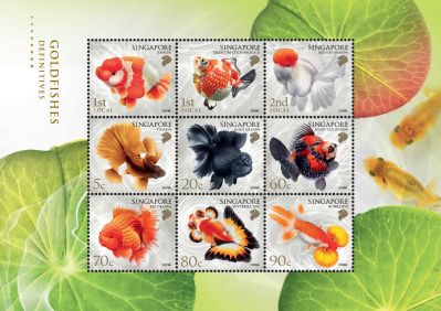 Goldfishes – Definitives Collectors' Sheet with Folder (DSQ19CSH) 