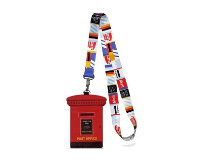 Posting Boxes of Singapore Collection - Lanyard with red posting box card holder (CSGPO038)