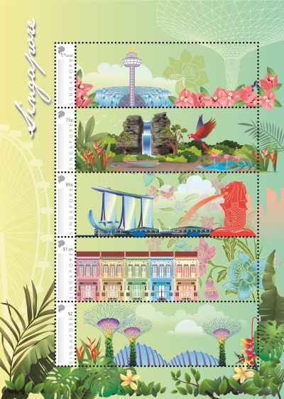 Singapore MyStamp Deco Tab (MYSINSMY)