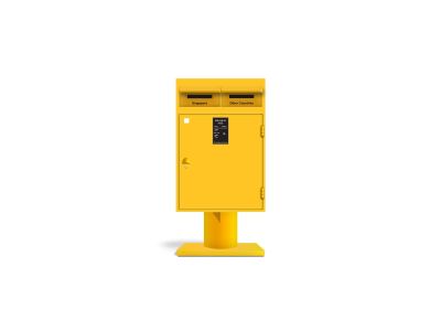 Posting Boxes of Singapore Collection - Yellow Posting Coin Box (CSGPO023)