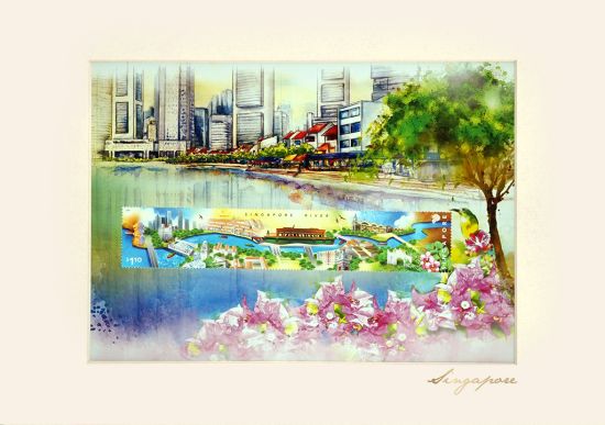 City in A Garden Collection - Singapore River Print (CSCIG005)