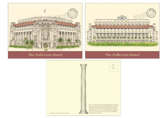 The Fullerton Hotel Collection - Postcard sets of 2 (CSFTHPC3)  