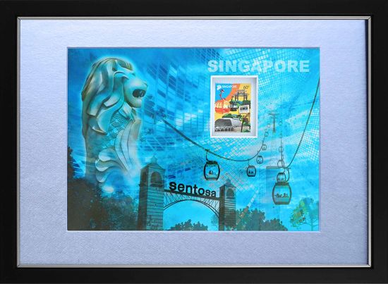 Iconic Landmarks Collection - Sentosa and Singapore Cable Car Art Print (CSILM001)