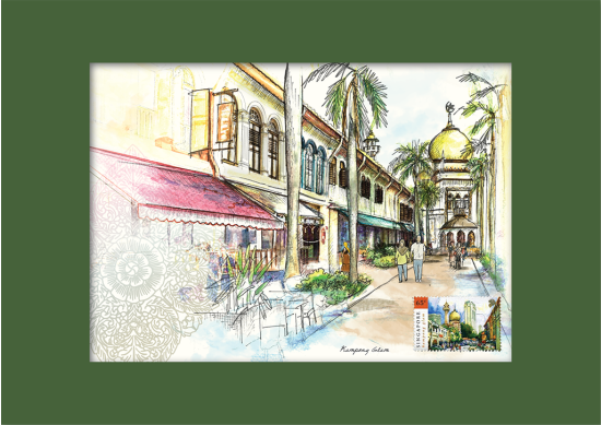Singapore Traditional Sites - Kampong Glam Print (CSTRS005)