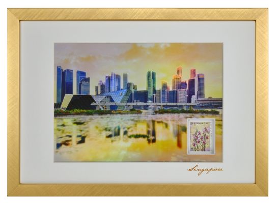 Iconic Landmarks of Singapore Collection II - Marina Bay Financial Centre Artprint (Framed) (CSIL2FM1)