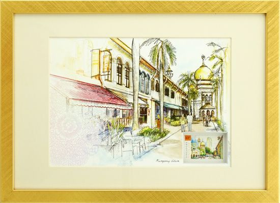Singapore Traditional Sites - Kampong Glam Artprint (Framed) (CSTRS008)
