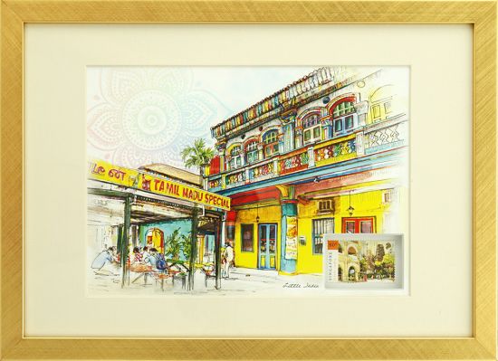 Singapore Traditional Sites - Little India Artprint (Framed) (CSTRS009)